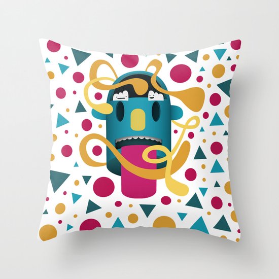 In Your Face Throw Pillow