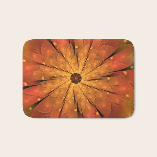 Cosmic Flower Bath Mat