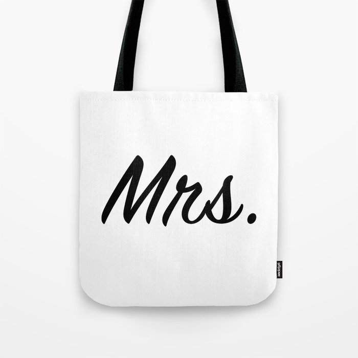 "Mrs." Tote Bag