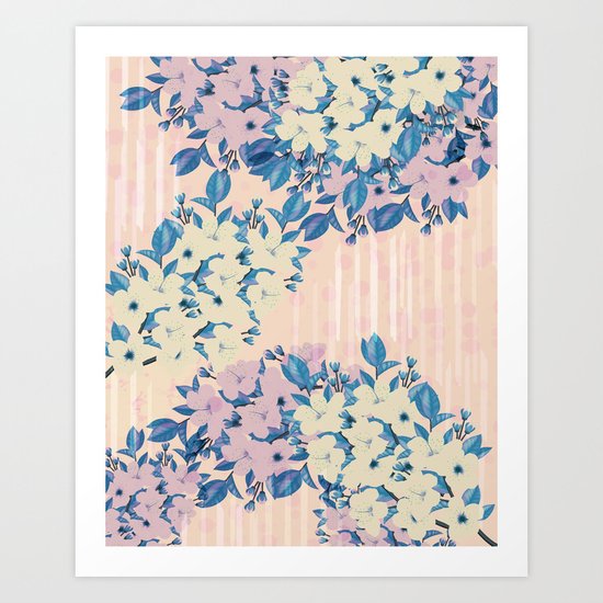 Pink Floral Art Print