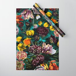 Botanical Multicolor Garden Wrapping Paper
