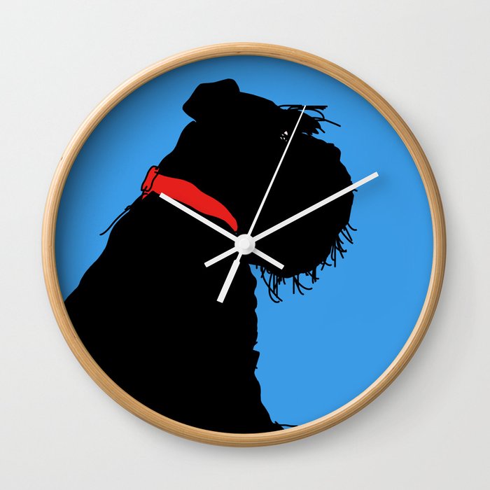 Schnauzy Wowsie Wall Clock