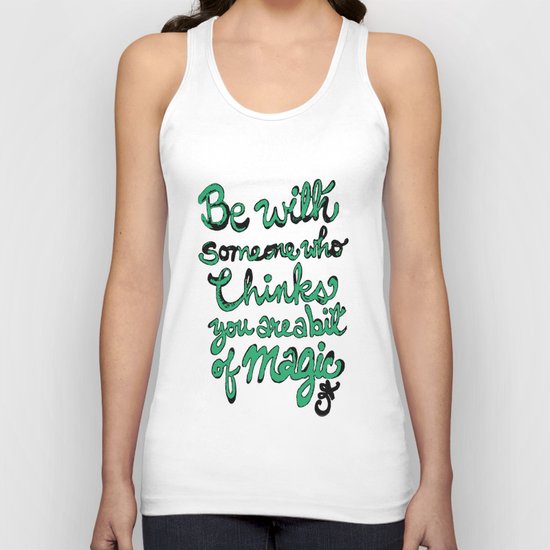 Be With Someone Envious Unisex Tank Top