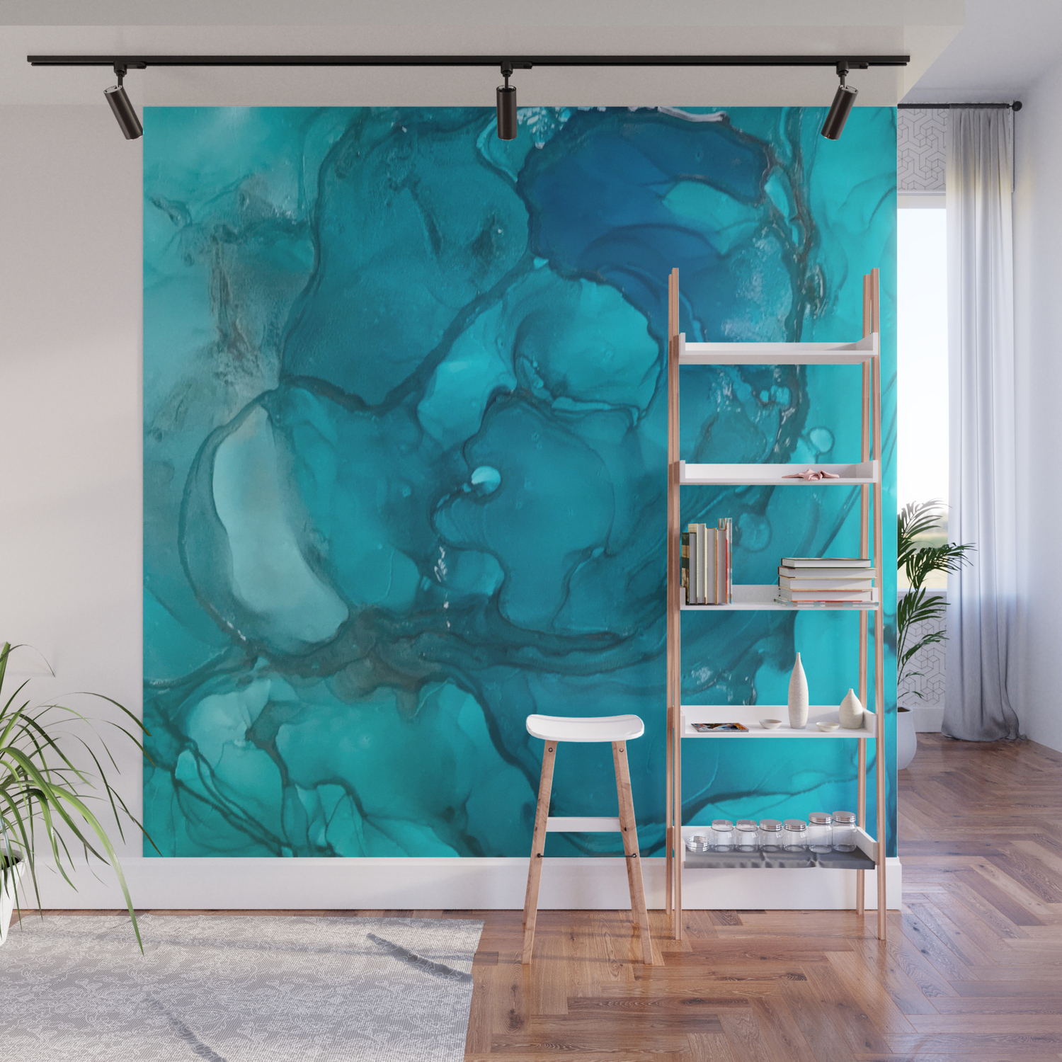 The Tempest Alcohol Ink Abstract Art Wall Mural By Scubaprincess