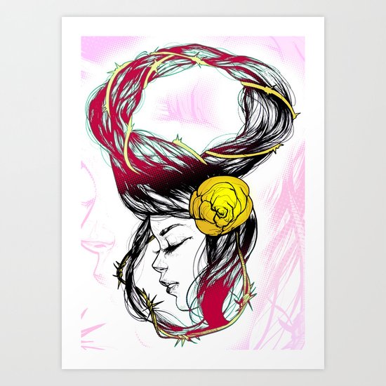 Rose Thorn Art Print