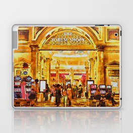 Happy shoppers - Forum Shops Caesars Palace, Las Vegas Laptop Skin