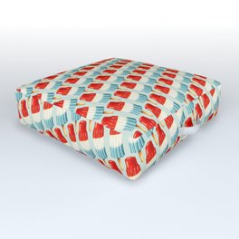 USA 4th of July Popsicle Pattern Outdoor Floor Cushion