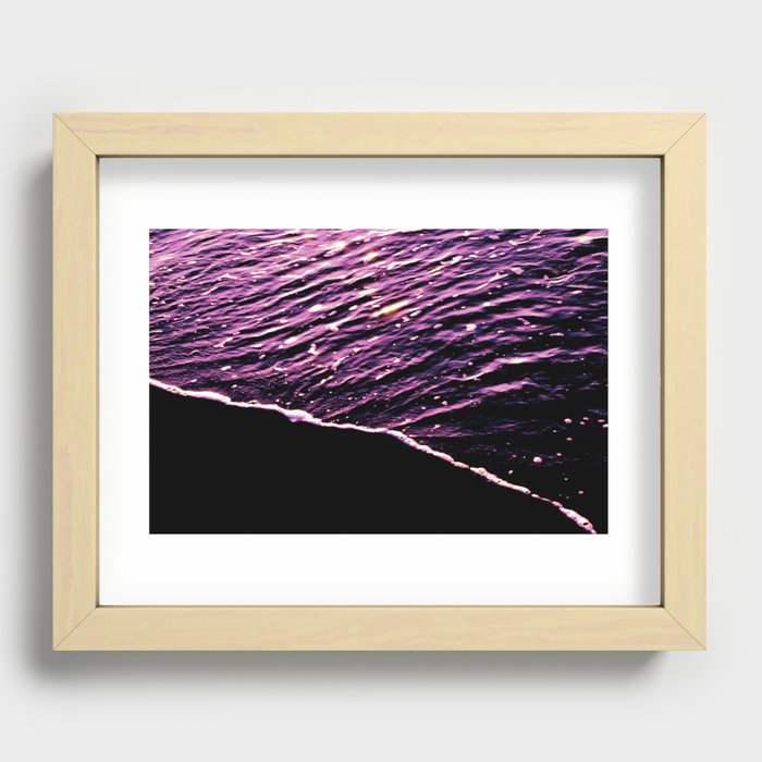 Purple Wave Recessed Framed Print