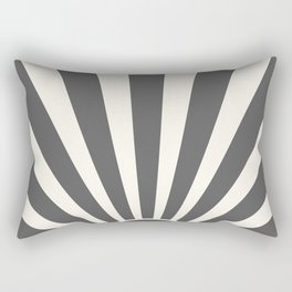 Grey retro Sun design Rectangular Pillow