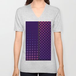 Halftone Pattern 2A V Neck T Shirt
