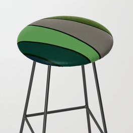 Green Abstract Pattern Turtle Bar Stool