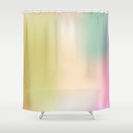 New Day Shower Curtain | Colors, Pastelcolors, Abstractgradient, Spring, Curated, Graphicdesign, Pink, Green, Abstract, Orange 