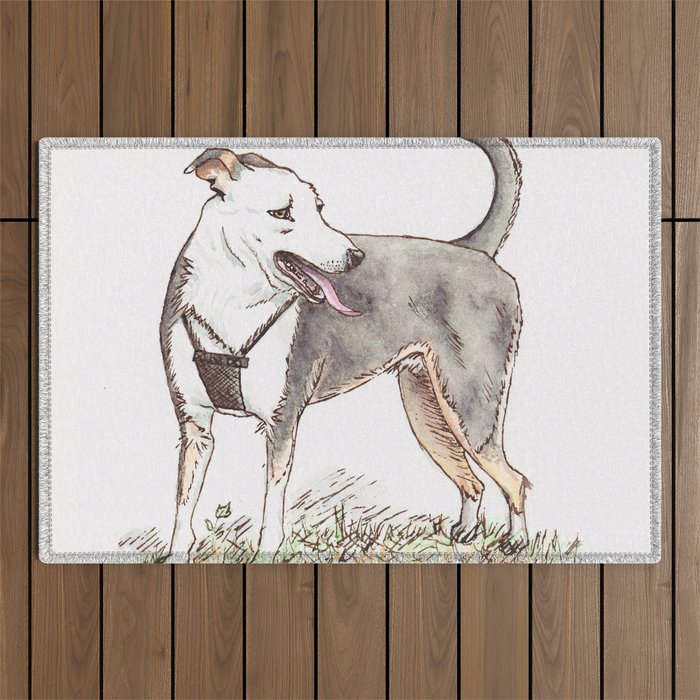 Playful Pup Outdoor Rug