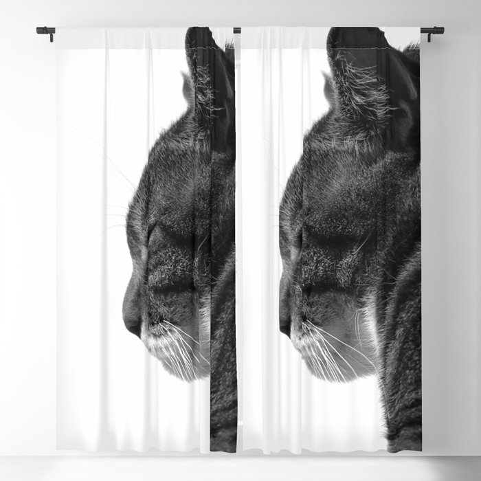 Meditating Cat King Blackout Curtain