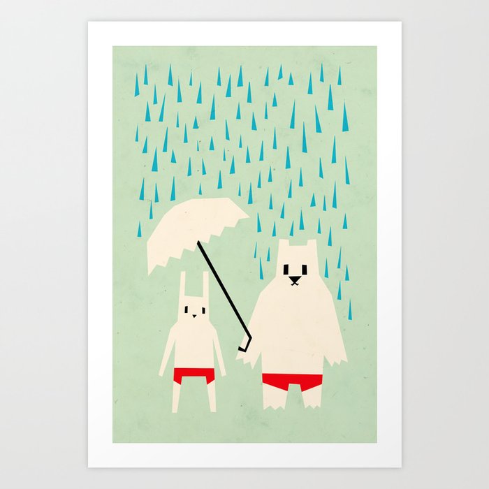 Discover the motif UNDER YOUR UMBRELLA by Yetiland as a print at TOPPOSTER