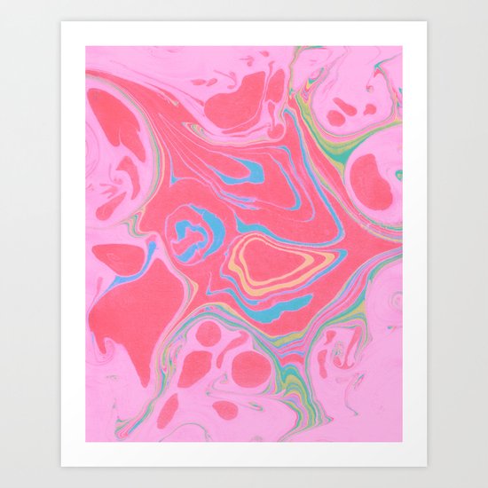 Suminagashi 04 Art Print