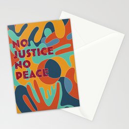 No Justice No Peace Stationery Cards