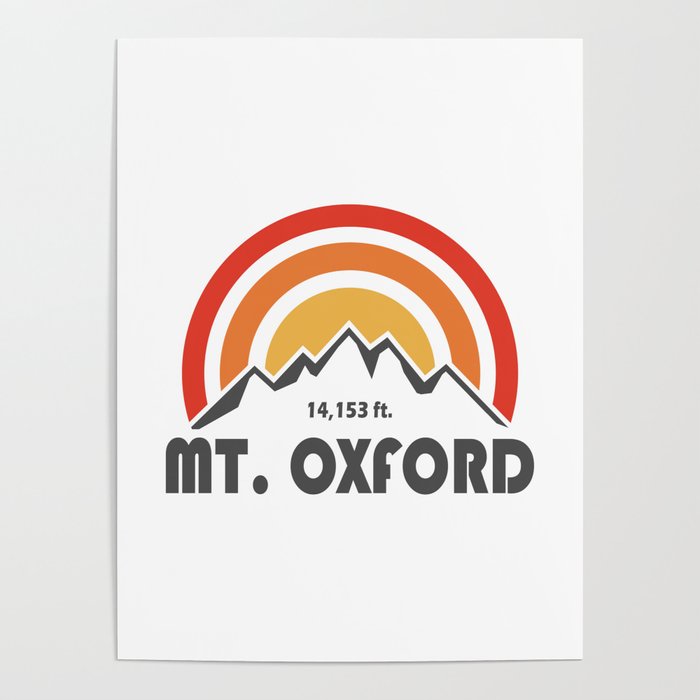 Mt. Oxford Colorado Poster