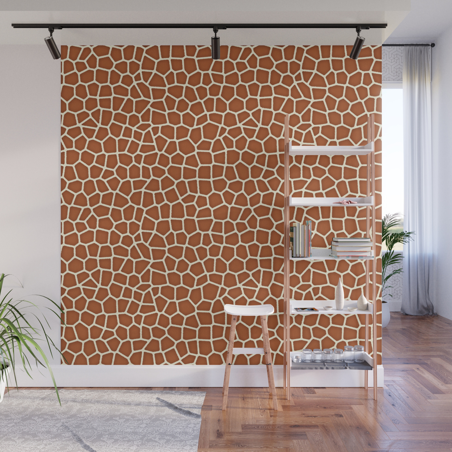 Wild Animal Print Giraffe In Shades Of Copper Brown Wall Mural By Mmgladn10 Society6 If you are okay with bold brown wall colour in your space, you should definitely try deep and dark shades. society6