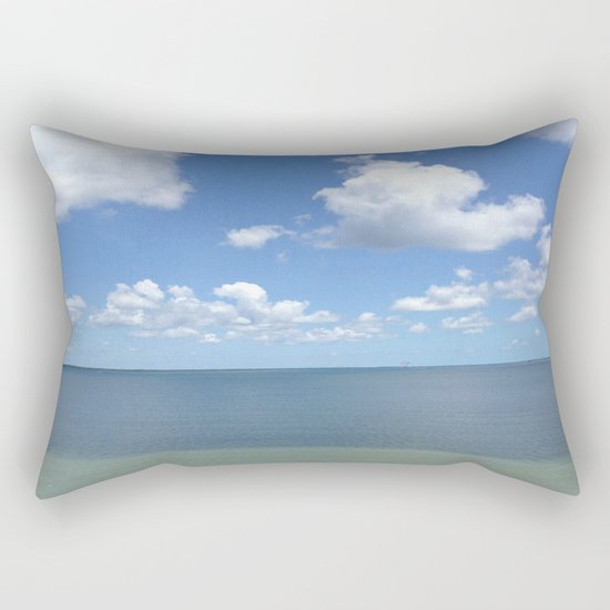 Tranquil Atmosphere On The Ocean Rectangular Pillow