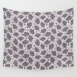 Purple Syringa floral pattern Wall Tapestry
