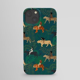 Women Riding Big Cats iPhone Case