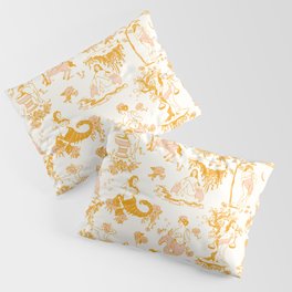 Honey, Pink & Gold Zodiac Toile Pattern. A Great Gift Idea For Astrology Fans! Pillow Sham