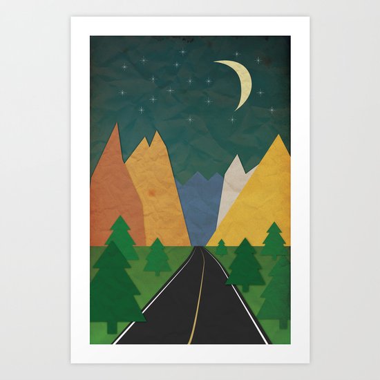 Somewhere going Nowhere Art Print