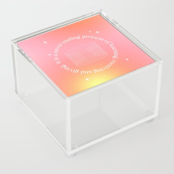 Gradient Quote Acrylic Box