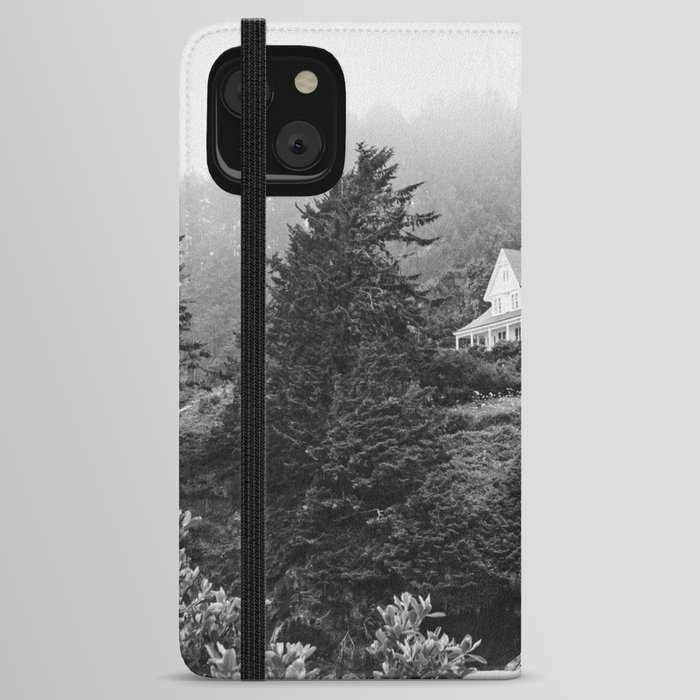 Fog on the Coast | Black and White Photography in the PNW iPhone Wallet Case