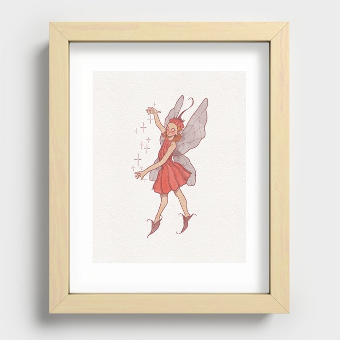 Flower Fairy Recessed Framed Print