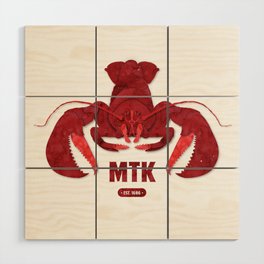 Rock Lobster Montauk — Red Wood Wall Art