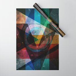 Abstract symbolic geometric composition Wrapping Paper