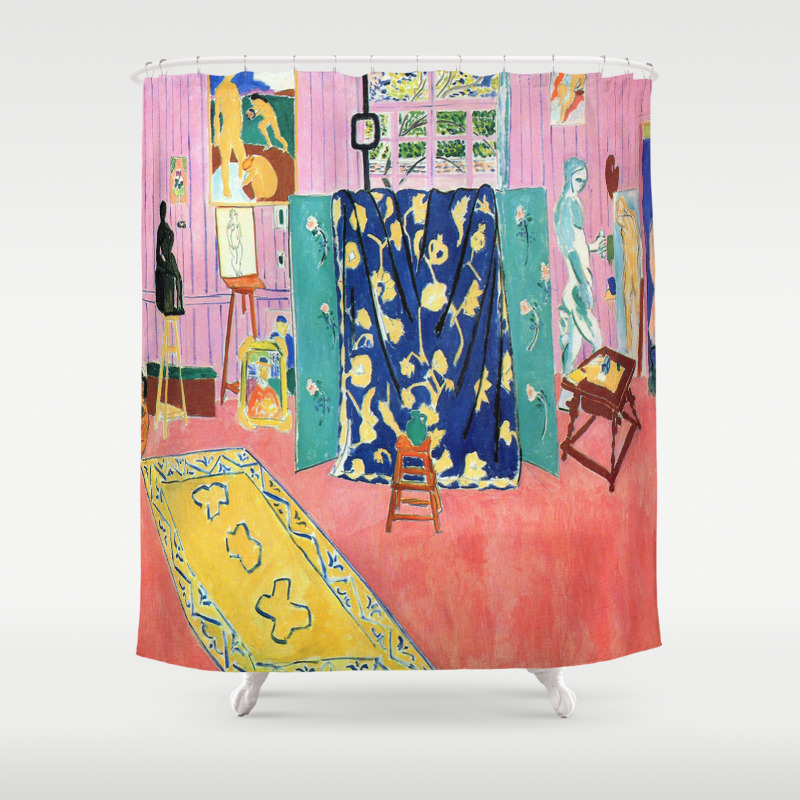 Henri Matisse The Pink Studio Shower, Studio Shower Curtain