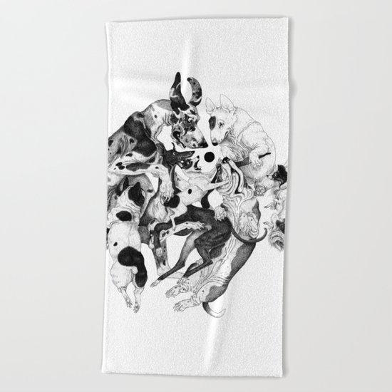 Dogs Beach Towel