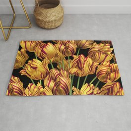 Royal Sovereign Tulips bouquet. Rug