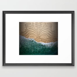 Maori Beach Framed Art Print