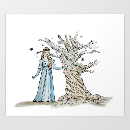 A Fairytale Princess Art Print