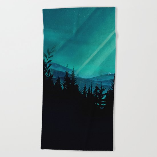 Magic in the Woods - Turquoise Beach Towel