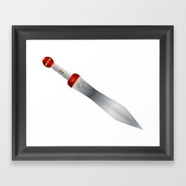 Roman Gladiator Sword Framed Art Print