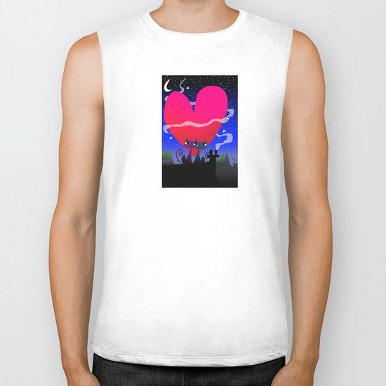 Valentines Cats Biker Tank