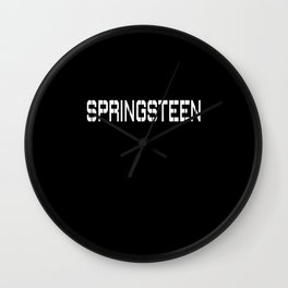 Springsteen Rock Music Fan Gift T-Shirt Wall Clock
