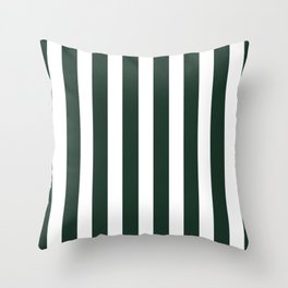 Polo Lounge Stripes - Green Throw Pillow