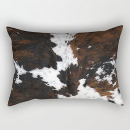 Brown Cowhide, Farmhouse decor Rectangular Pillow