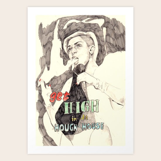 mileycyrus Art Print