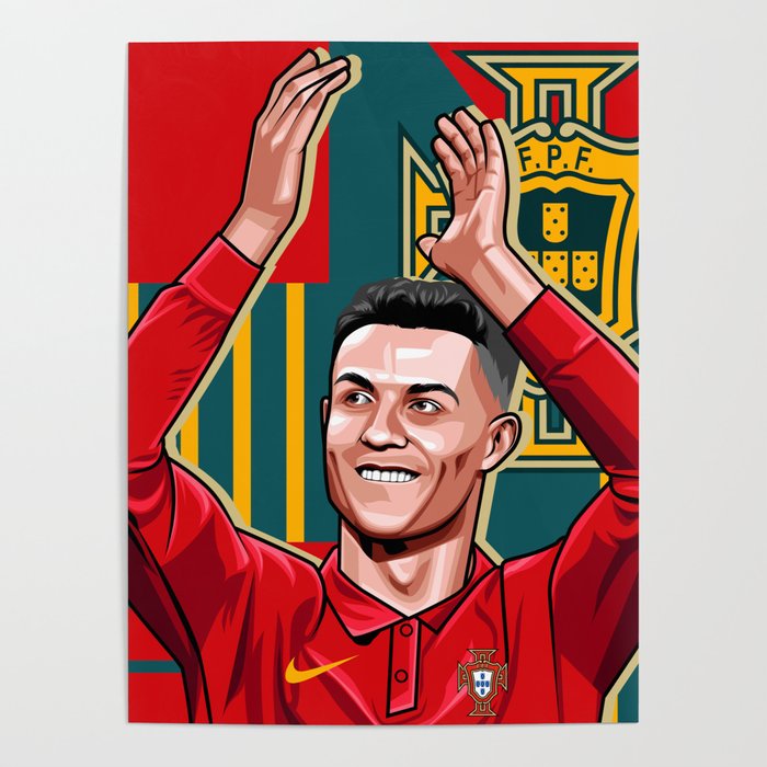 Ronaldo In Illustration PopArt Poster