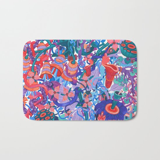 Flower Village Bath Mat