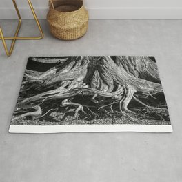 Lovecraft Roots Rug | Outdoors, Photo, Gothic, Treeroots, Nature, Forest, Digital, Treeoflife, Lovecraft, Gnarled 