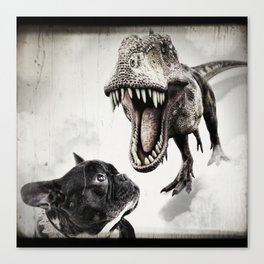 French Bulldog - Jurassic French Canvas Print
