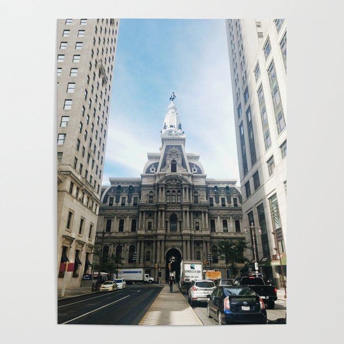 City Hall from Broad Street Poster